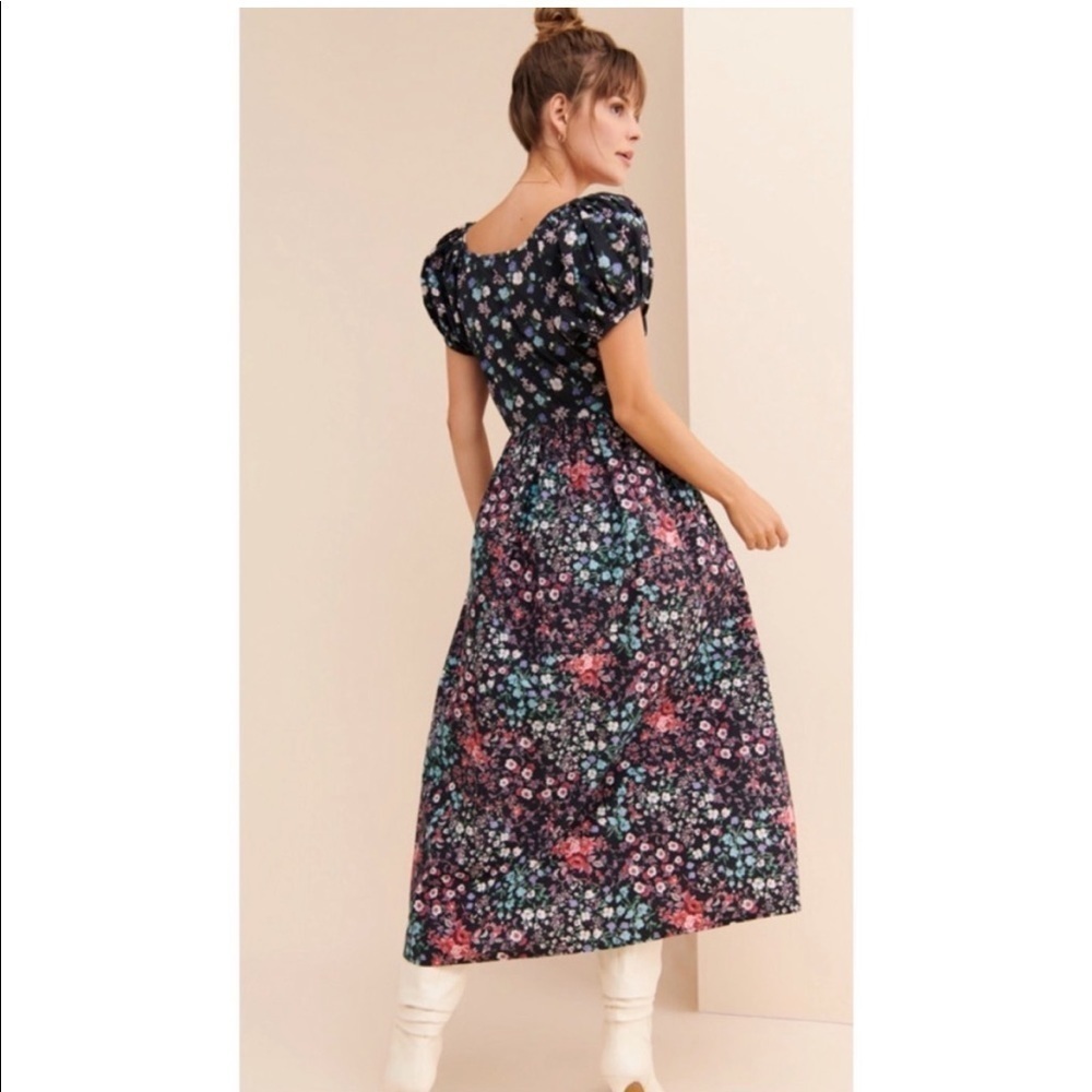 LoveShackFancy Lais Floral Puff Sleeve Dress - Picture 4 of 16